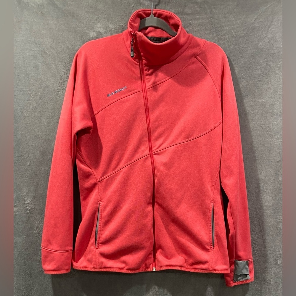 MAMMUT Borah Polartec Pink Asymmetrical Full Zip Fleece Lined Jacket Women's XL